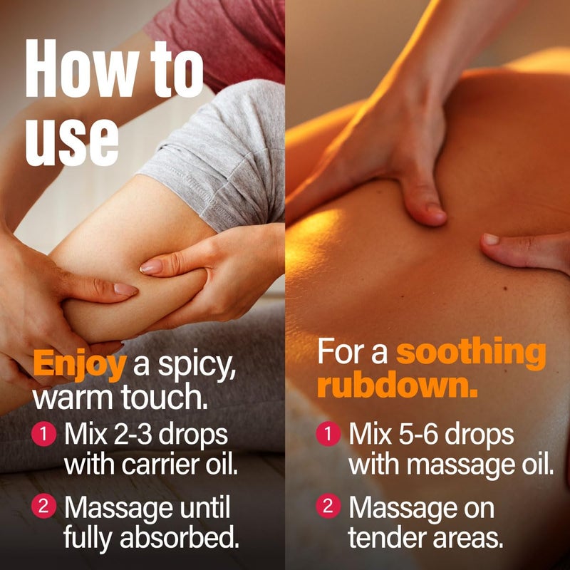 hana H'ana Ginger Essential Oil - 1.02 Fl Oz - for Hair, Skin, Diffuser, Aromatherapy, DIY Candle & Soap Making - Image 4